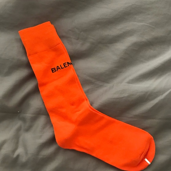 balenciaga socks orange